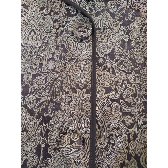 NWT Liz Claiborne Jacquard Blazer Jacket Overcoat Sz 22 Paisley Classic Whimsy - Picture 8 of 15